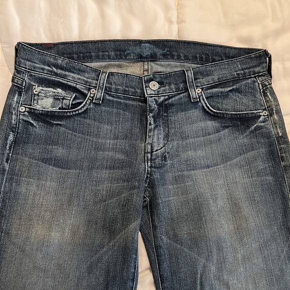 7 For All Man Kind Boot Cut Jeans  💙 - Picture 6 of 7